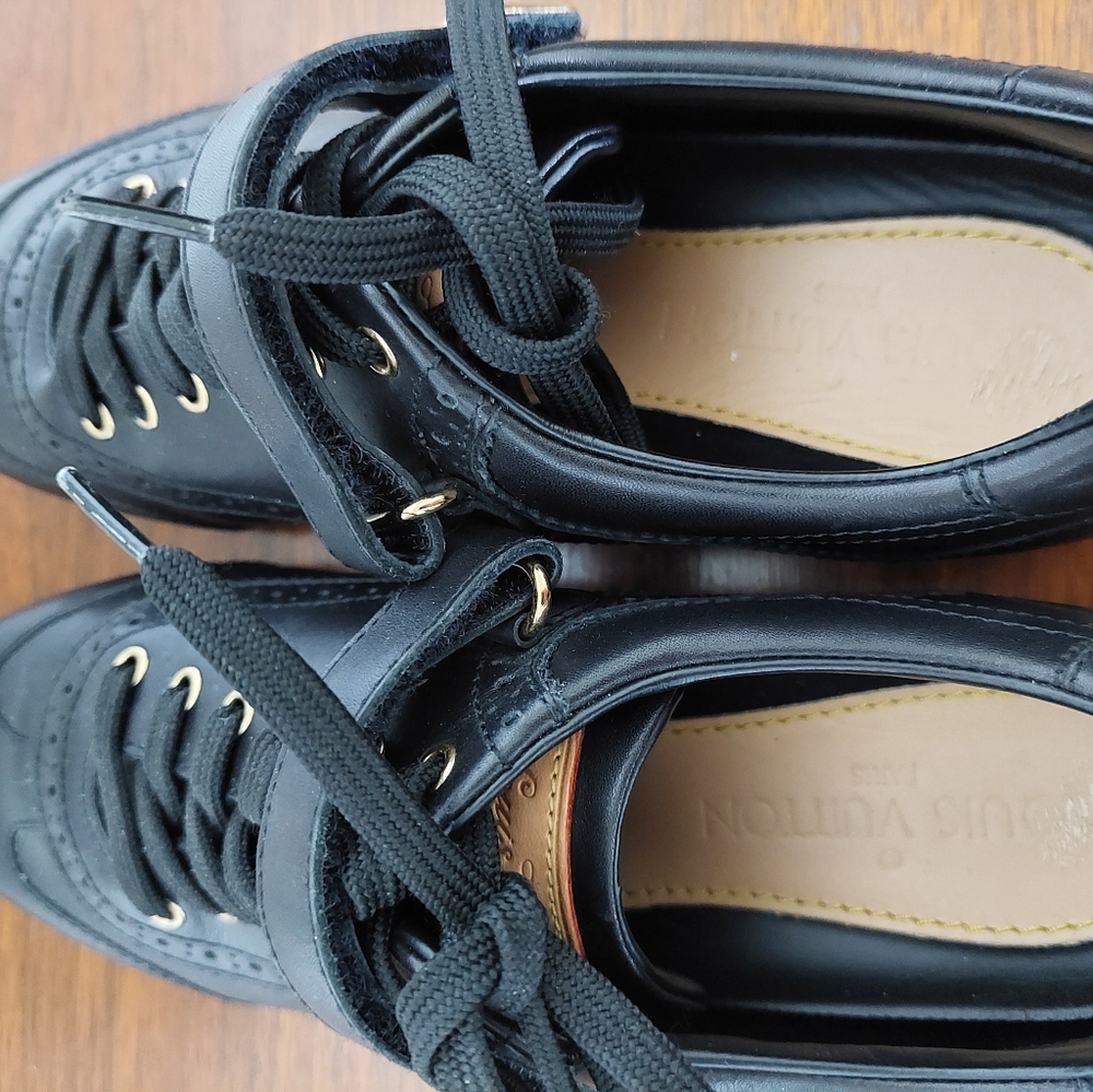 Louis Vuitton Leather Sneakers Sz 7 - Picture 9 of 11